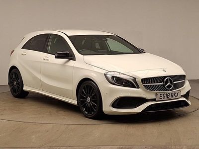 Used Mercedes A200 AMG Line Premium 156 HP (114 kW) 2018 White Hatchback