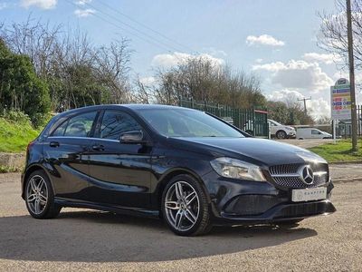 Used Mercedes A180 AMG line 109 HP (80 kW) 2018 Black Hatchback