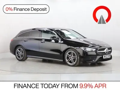 Used Mercedes CLA180 Shooting Brake AMG line 136 HP (100 kW) 2022 Black Estate