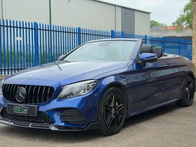 Used Mercedes C200 AMG Line Premium 2019 Blue Cabriolet