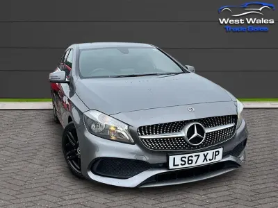 Used Mercedes A180 AMG line 109 HP (80 kW) 2017 Grey Hatchback
