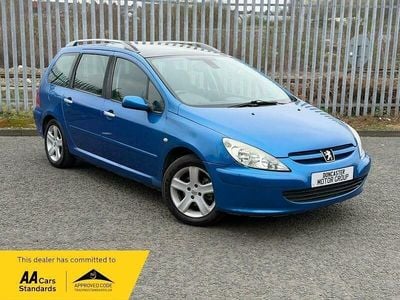 Used Peugeot 307 90 HP (66 kW) 2003 Blue Estate