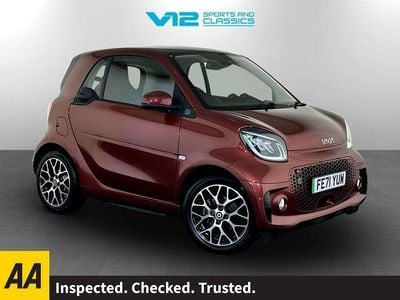 Red/black Used 2021 Smart ForTwo Electric Drive Exclusive Coupe | £9,495 (A bit pricey)