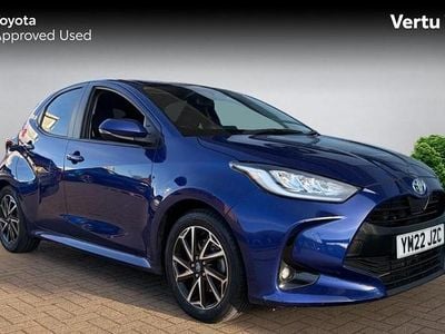 Blue Used 2022 Toyota Yaris Hybrid Design Hatchback | £16,365 (Good price)
