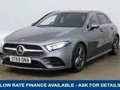 Begagnad Mercedes A180 AMG line 136 HK (100 kW) 2019 Grå Halvkombi