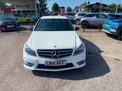 Used Mercedes C220 Sport Edition 2014 White Sedan