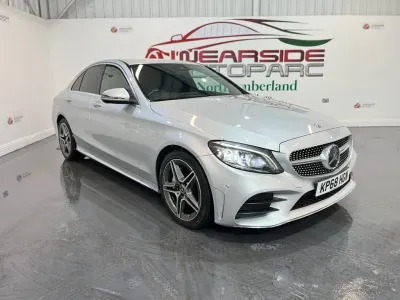 Używany Mercedes C220 AMG Line Premium 194 KM (142 kW) 2018 Srebrny Sedan/Limuzyna