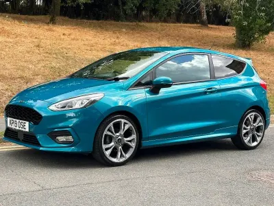 Used Ford Fiesta ST-Line 140 HP (102 kW) 2019 Antigua blue metallic Hatchback
