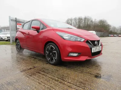 Used Nissan Micra Acenta 92 HP (67 kW) 2021 Red Hatchback
