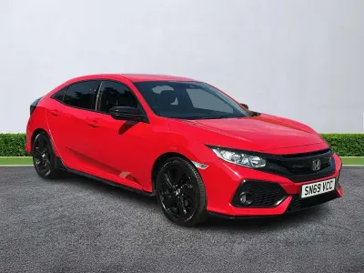 Begagnad Honda Civic Sport 2019 Röd Halvkombi