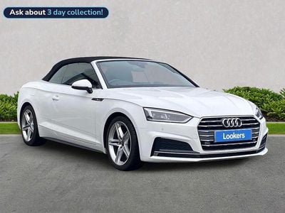 White Used 2018 Audi A5 Cabriolet S-Line Cabriolet | £14,093 (Fair price)