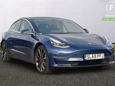 Blue Used 2019 Tesla Model 3 Performance Sedan | £19,299 (Good price)