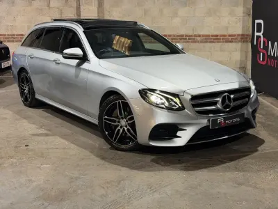 Begagnad Mercedes E220 AMG Line Premium 2017 Silver Kombi