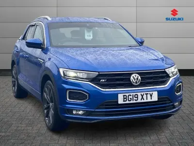 Used VW T-Roc R-line 113 HP (83 kW) 2019 Blue SUV