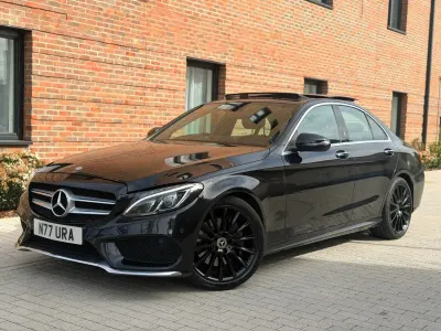 Usado Mercedes C250 AMG Line Premium Plus 2017 Preto Sedan