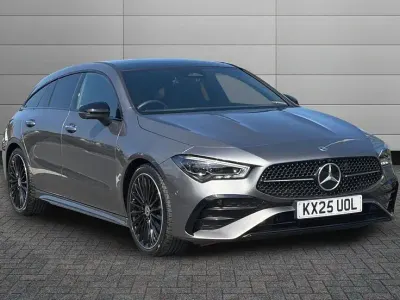Used Mercedes CLA180 Shooting Brake AMG Line Premium Plus 148 HP (108 kW) 2025 Mountain grey metallic Estate