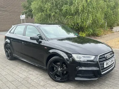 Used Audi A3 Sportback S-Line 150 HP (110 kW) 2017 Black Hatchback
