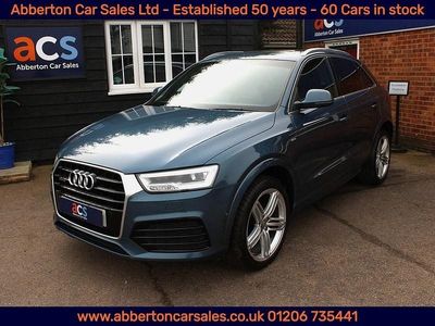 Second-hand Audi Q3 S-line plus 150 CP (110 kW) 2015 Albastru SUV
