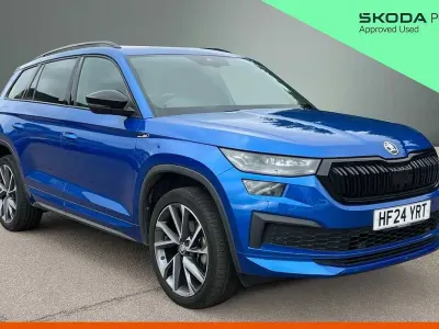 Used Skoda Kodiaq SportLine 150 HP (110 kW) 2024 Blue SUV