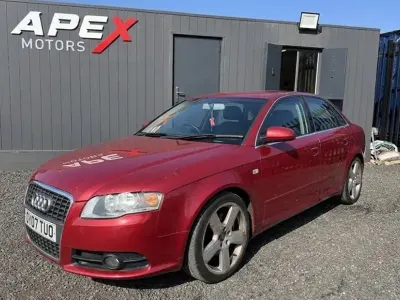 Used Audi A4 S-Line 160 HP (117 kW) 2007 Red Sedan