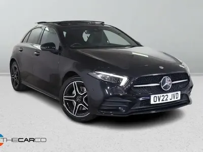 Used Mercedes A250 AMG Line Premium Plus 218 HP (160 kW) 2022 Black Hatchback