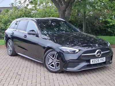 Used Mercedes C200 AMG line 204 HP (150 kW) 2025 Black Estate