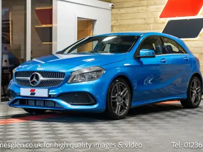 Used Mercedes A220 AMG line 2016 Blue Hatchback