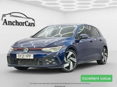 Begagnad VW Golf VII GTI 245 HK (180 kW) 2021 Blå Halvkombi
