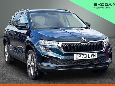 Used Skoda Karoq SE L 110 HP (80 kW) 2023 Lava blue metallic SUV