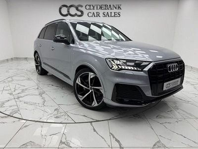 Silver Used 2021 Audi Q7 Black Edition SUV | £40,750 (Fair price)