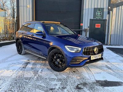 Blue Used 2020 Mercedes GLC300 AMG Line Premium Plus SUV | £25,000 (Good price)