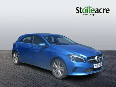 Used Mercedes A160 Premium 102 HP (75 kW) 2017 Blue Hatchback