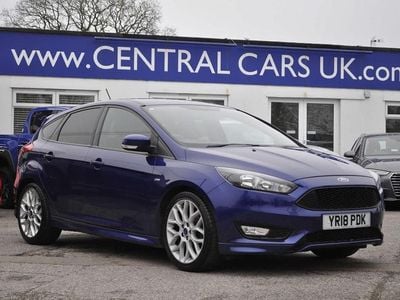 Used Ford Focus ST-Line 140 HP (102 kW) 2018 Blue Hatchback