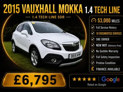Used Vauxhall Mokka 140 HP (102 kW) 2015 White SUV