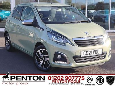 Green Used 2021 Peugeot 108 Collection Hatchback | £9,290 (Fair price)