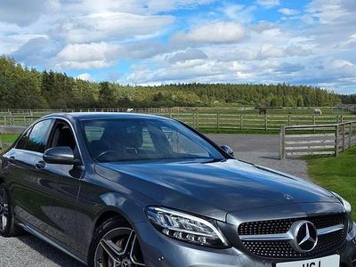 Grey Used 2019 Mercedes C220 AMG line Sedan | £15,990 (Fair price)