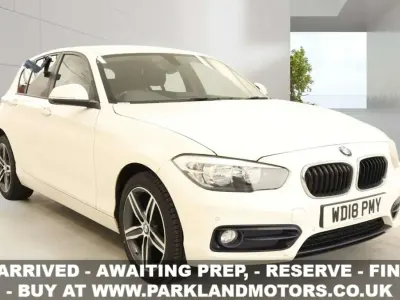Used BMW 116 Sport Line 2018 White Hatchback