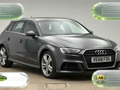 Used Audi A3 S-Line 150 HP (110 kW) 2018 Grey Sedan