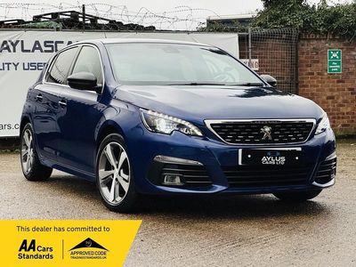 Used Peugeot 308 GT-line 130 HP (95 kW) 2020 Blue Hatchback