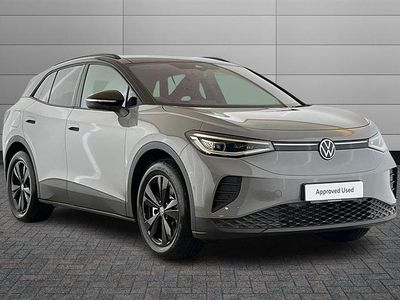 Moonstone grey with black roof Used 2025 VW ID.4 Black Edition SUV | £32,490 (Fair price)