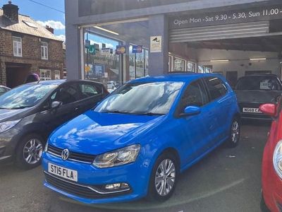 Used VW Polo SE 60 HP (44 kW) 2015 Blue Hatchback