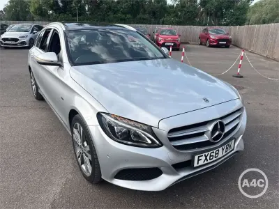 Used Mercedes C350e Premium 2018 Silver Estate