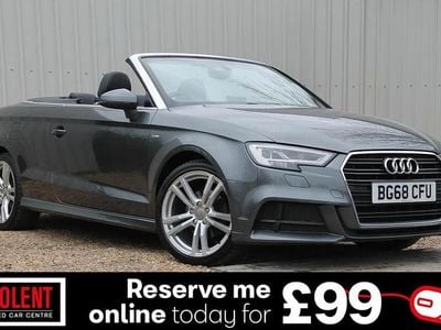 Used Audi A3 Cabriolet S-Line 150 HP (110 kW) 2018 Grey Cabriolet