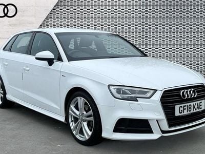 Used Audi A3 S-Line 116 HP (85 kW) 2018 Ibis white Sedan