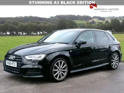 Usado Audi A3 Sportback Black Edition 2019 Negro Utilitario