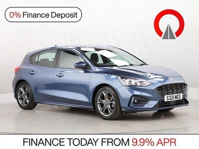 Used Ford Focus ST-Line 125 HP (91 kW) 2019 Blue Hatchback