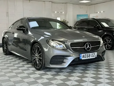 Used Mercedes E220 AMG line 194 HP (142 kW) 2018 Grey Coupe