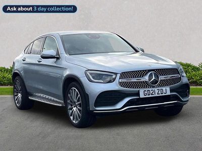 Silver Used 2021 Mercedes GLC300 AMG Line Premium Coupe | £27,999 (A bit pricey)