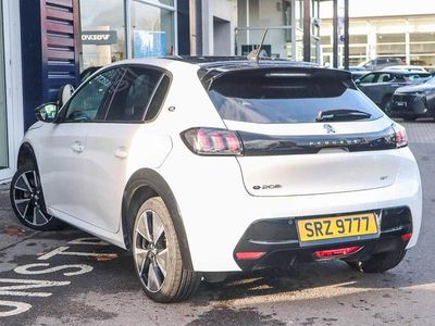 White Used 2021 Peugeot e-208 GT Hatchback | £10,391 (Fair price)
