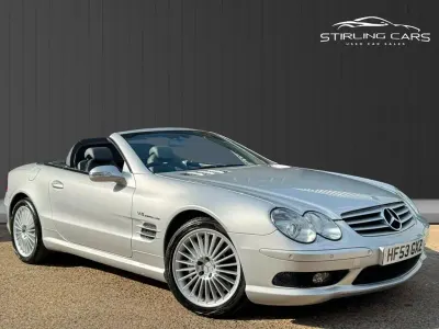 Used Mercedes SL55 AMG AMG 476 HP (350 kW) 2003 Silver Cabriolet